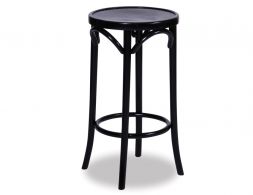 68cm Backless Bentwood Stools   Black