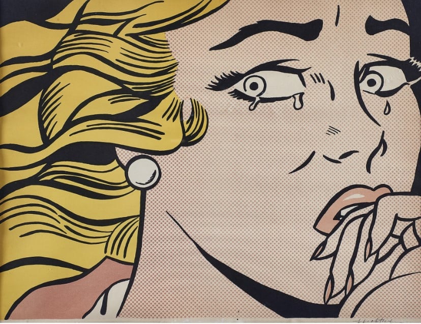 Crying Girl (1963), Roy Lichtenstein, lithograph