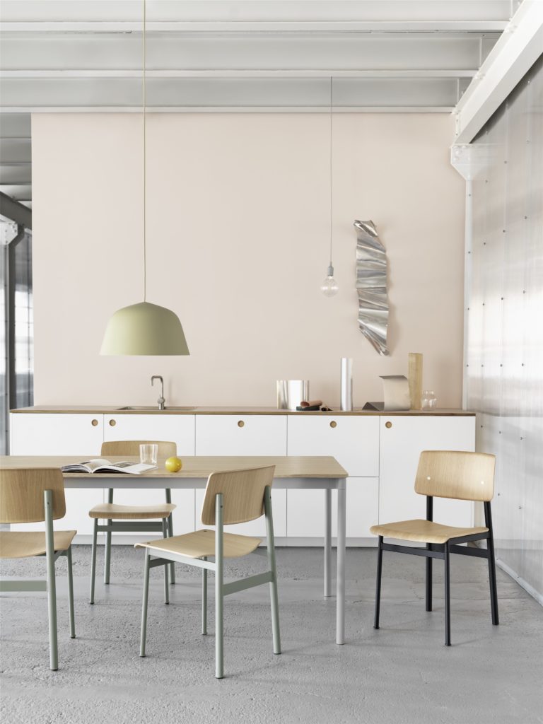 Beige Green Ambit Pendant by Muuto