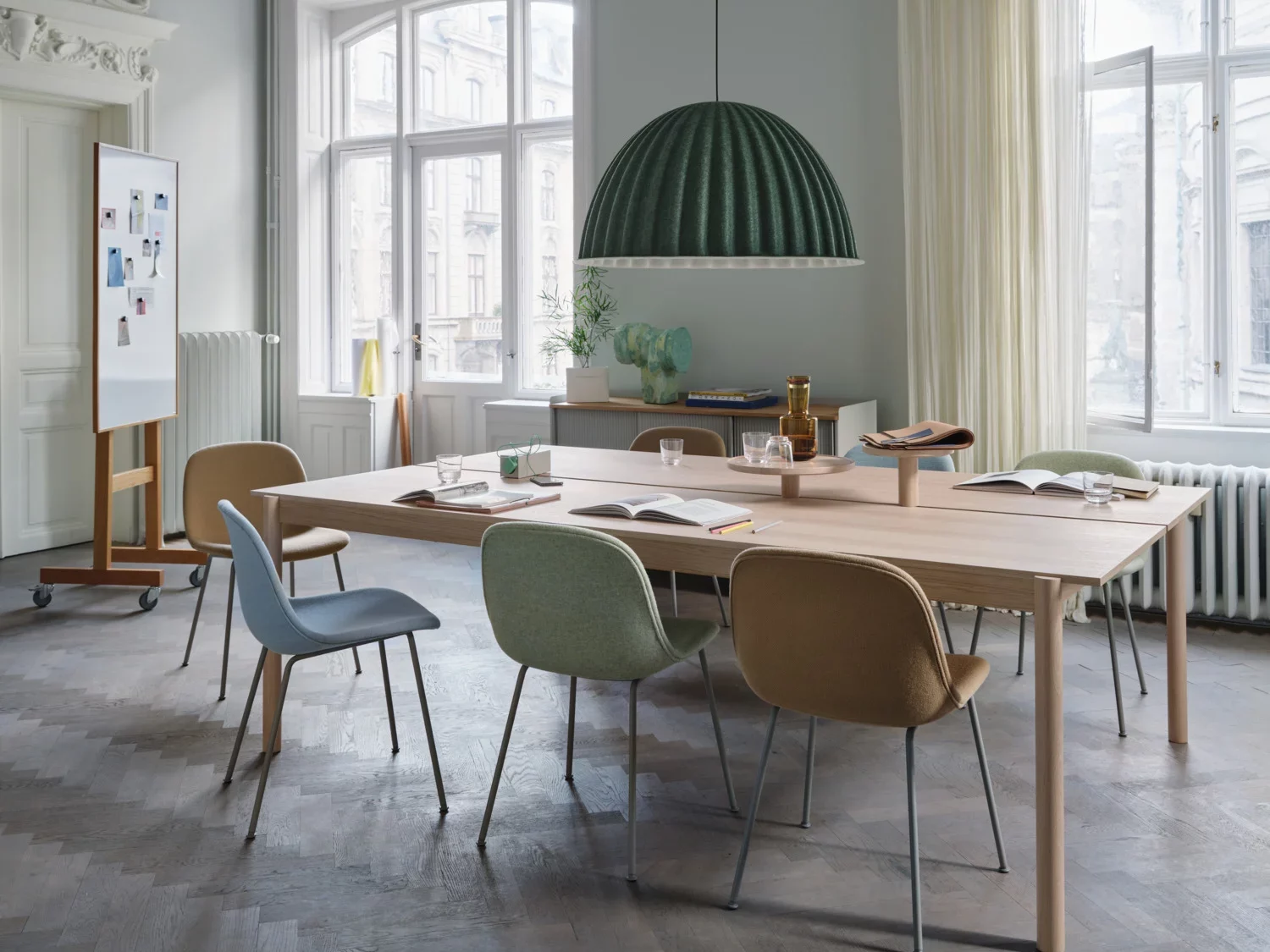 Study area highlighting Scandinavian furniture.