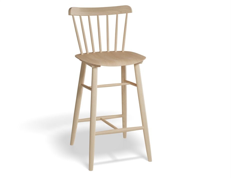 Wooden bar stool.