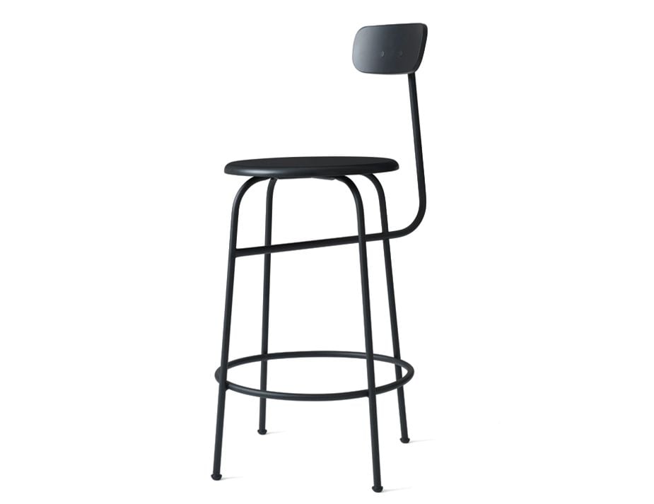 Black bar stool.