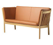 Erik Ole Jørgensen's orange sofa.