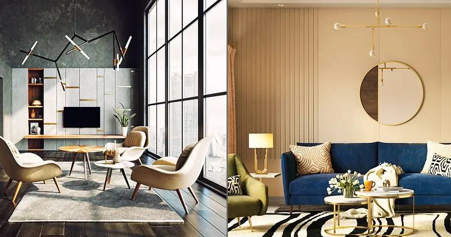 Comparison of modern vs contemporary furniture.