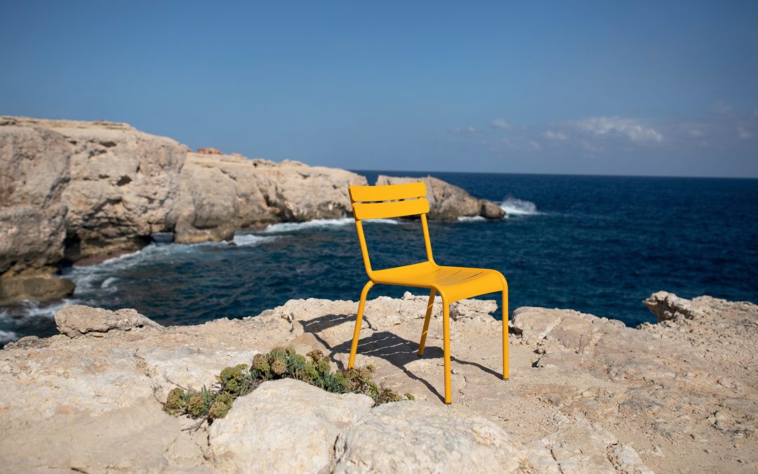 Yellow outdoor chair