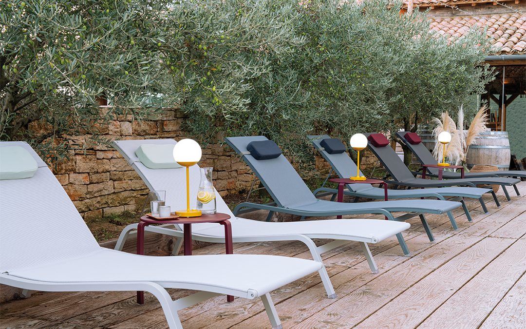 Fabric Outdoor Sunlounges