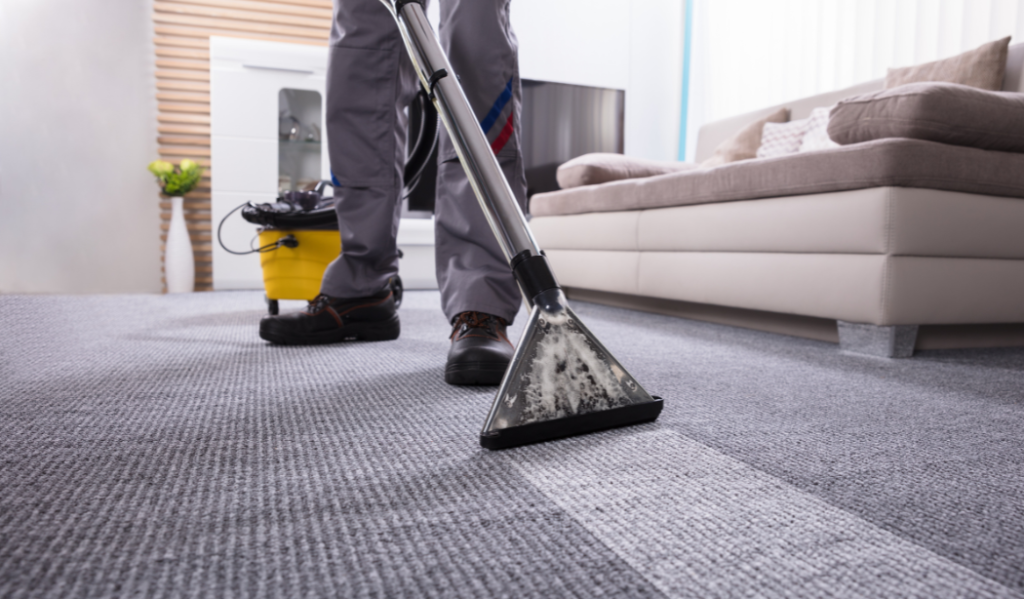 Vacuuming Grey mat