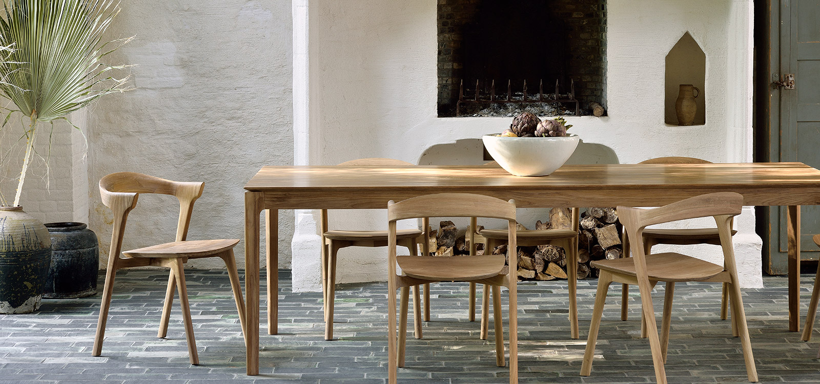 Ethnicraft Bok Dining Table and Bok Dining Chair
