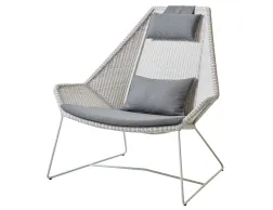 Breeze Outdoor 0003 Breeze Highback Chair White Grey Grey YSN