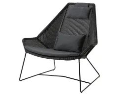 Breeze Outdoor 0009 Breeze Highback Chair Black Black YSN