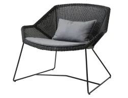 Breeze Outdoor 0052 Breeze Lounge Chair Black Grey YSN