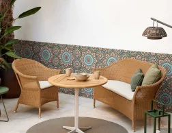 Cane Line Focus Scatter Cushion 50x50cm Lt Green Lifestyle