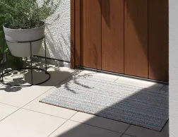 Chilewich Shag Skinny Stripe Soft Multi Door