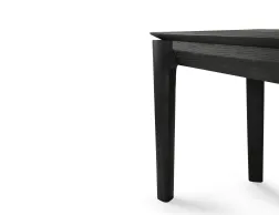 Bok Bench Oak Black 186cm
