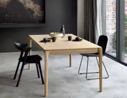Ethnicraft Bok Dining Table Oak Natural Bok Dining Chair Oak Black 0000 Layer