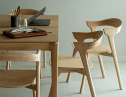 Ethnicraft Bok Square Oak Natural Dining Table Bok Dining Chair Oak Natural 0002 Layer