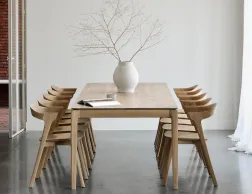 Ethnicraft Bok Extendable Dining Table Oak Bok Dining Chair Oak