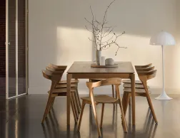 Ethnicraft Bok Extendable Dining Table Oak Bok Dining Chair Oak
