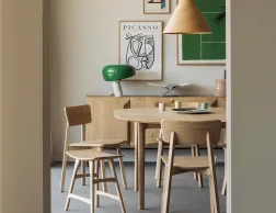 Ethnicraft Bok Extendable Round Dining Table Oak Natural
