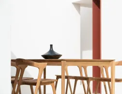 Bok Outdoor Dining Table Oak Natural Bok Outdoor Chair Fabric