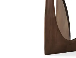 Ethnicraft Geometric Side Table Teak Dark Brown