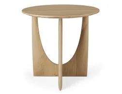 Ethnicraft Geometric Side Table Oak Natural