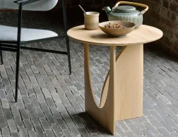 Ethnicraft Geometric Side Table Oak Natural