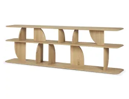 Ethnicraft Geometric Sofa Console Oak Natural 210cm