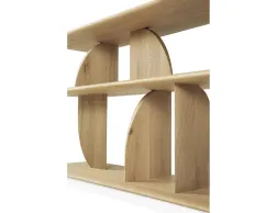 Ethnicraft Geometric Sofa Console Oak Natural 210cm