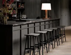 Ethnicraft Osso Counter Stool Oak Black
