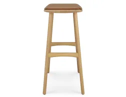 Ethnicraft Osso Counter Stool Oak Natural Cognac Leather