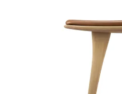 Ethnicraft Osso Counter Stool Oak Natural Cognac Leather