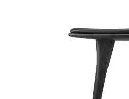 Ethnicraft Osso Counter Stool Oak Black Black Leather