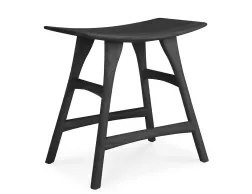 Ethnicraft Osso Low Stool Oak Black