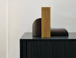Ethnicraft Pi Bookends Mahogany Dark Brown