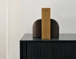 Ethnicraft Pi Bookends Mahogany Dark Brown