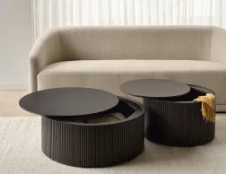 Ethnicraft Roller Max Coffee Table Group Lifestyle