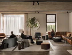 Ethnicraft Roller Max Coffee Table Group Lifestyle