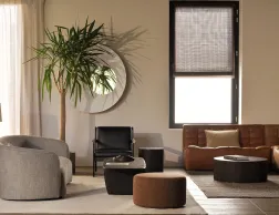 Ethnicraft Roller Max Coffee Table Group Lifestyle