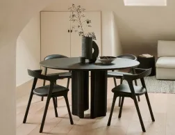 Ethnicraft Roller Max Dining Table Bok Dining Chair