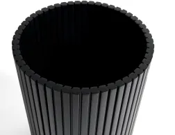 Ethnicraft Roller Max Paper Basket Mahogany Black