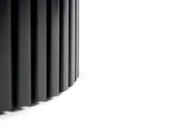 Ethnicraft Roller Max Paper Basket Mahogany Black