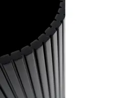 Ethnicraft Roller Max Paper Basket Mahogany Black