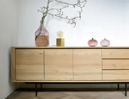 Ethnicraft Shadow Sideboard With Drawers 224cm