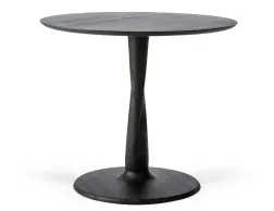 Ethnicraft Torsion Dining Table Oak Black 90cm
