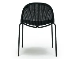 Edwin Stackable Lounge Chair Charcoal Charcoal