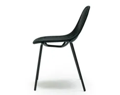 Edwin Stackable Lounge Chair Charcoal Charcoal