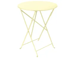 Fermob Bistro Table Round 60 Frosted Lemon