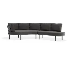 Aluna Outdoorsofa Configa Flipped Charcoal Darkgrey