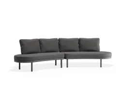 Aluna Outdoorsofa Configb Charcoal Darkgrey